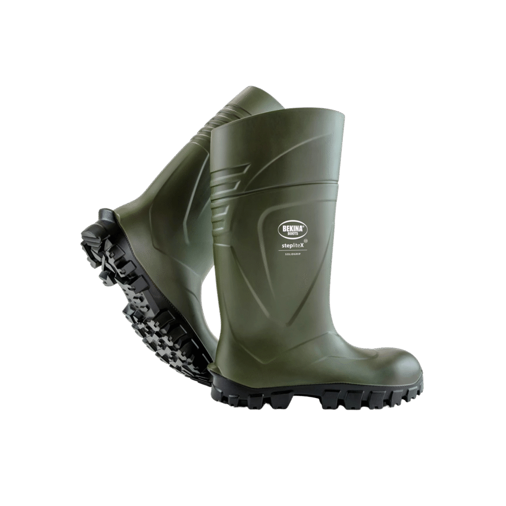 Bekina StepliteX SolidGrip green safety boots