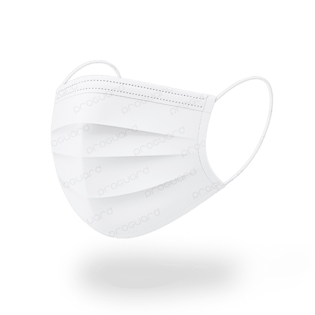 White 3-Ply Surgical Mask